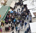 Israeli soldiers apprehend terrorist. Jerusalem. Israel. Royalty Free Stock Photo