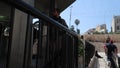 The Damascus Gate in Jerusalem where Israeli soldiers arrest a Palestinian young boy