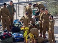 Israeli soldiers on the streets of Jerusalem Royalty Free Stock Photo