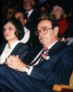 Simcha Dinitz & Vivian Dinitz in Jerusalem in 1988 Royalty Free Stock Photo