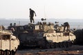 Israeli tanks near Gaza strip