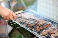 Israeli traditional holiday barbeque Royalty Free Stock Photo