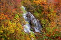 Issaqueena Falls during autumn season in Walhalla, South Carolina