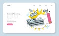 Issuance of fiat currency as a financial inflation cause web banner