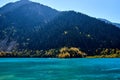 Issyk lake in the Alatau mountains of Kazakhstan in the autumn