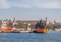 Dream city between europe and asia continent,istanbul. city view and seascape from istanbul with s