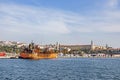 Dream city between europe and asia continent,istanbul. city view and seascape from istanbul with s