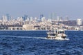 Dream city between europe and asia continent,istanbul. city view and seascape from istanbul with t