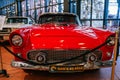 istambul, turkey - DECEMBER 2022 A pretty 1956 Ford Thunderbird in red Royalty Free Stock Photo