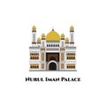 The Istana Nurul Iman. Brunei country design template. The architectural design is very magnificent beautiful. One of the largest