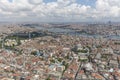 Istanbul, Turkey; historical peninsula aerial photo Royalty Free Stock Photo