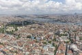 Istanbul, Turkey; historical peninsula aerial photo Royalty Free Stock Photo