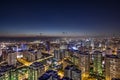 Istanbul, Atasehir, Turkey - December 26, 2018; Istanbul Atasehir night long exposure. Atasehir , Istanbul