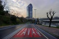 Istanbul, Besiktas / Turkey 07.04.2019: Suzer Plaza View, Iconic Building Suzer Plaza