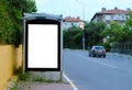 Istanbul Blank Billboards for Advertising Poster Evening Time - Bus Station