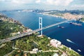 Istanbul Bosphorus Bridge Royalty Free Stock Photo