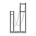 Istanbul Bosphorus Bridge Typography Vector Art