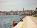 Istanbul and Bosphorus view from Galataport port.