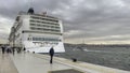 Istanbul and Bosphorus view from Galataport port.