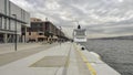 Istanbul and Bosphorus view from Galataport port.