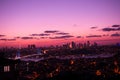 Istanbul Bosporus Bridge on sunset Royalty Free Stock Photo