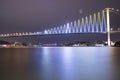 Istanbul Bosporus Bridges at night Royalty Free Stock Photo