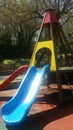 Istanbul ,the children palyground with blue slides