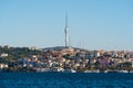 Istanbul city and Camlica hill in Turkey