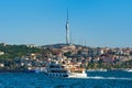 Istanbul city and Camlica hill in Turkey.