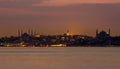 Istanbul city at night picture Royalty Free Stock Photo