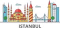 Istanbul city skyline. Royalty Free Stock Photo