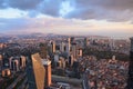 Istanbul city view at an altitude of 280 m