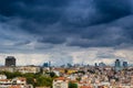 Istanbul cityscape as seen from the Bosphorus Royalty Free Stock Photo