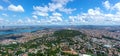 Panoramic view of Istanbul city. Istanbul cityscape from Kucuk Camlica communications tower. Camlica TV Radio tower is a Royalty Free Stock Photo