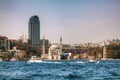 Istanbul cityscape with Nusretiye Mosque Royalty Free Stock Photo