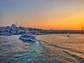 Istanbul cityscape at sunset, Turkey Royalty Free Stock Photo