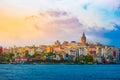 Istanbul cityscape in Turkey with Galata Tower. Royalty Free Stock Photo