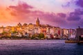 Istanbul cityscape in Turkey with Galata Tower. Royalty Free Stock Photo