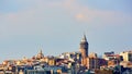 Istanbul cityscape in Turkey with Galata Tower Royalty Free Stock Photo