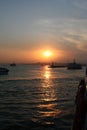 Istanbul Coast on Sunset Royalty Free Stock Photo