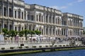 Istanbul Dolmabahce Palace overlooks Bosphorus waterfront Royalty Free Stock Photo