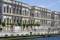 Istanbul Dolmabahce Palace overlooks Bosphorus waterfront Royalty Free Stock Photo