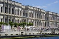 Istanbul Dolmabahce Palace overlooks Bosphorus waterfront Royalty Free Stock Photo
