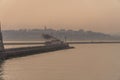 Istanbul and the ferry. famous ferries of istanbul known as vapur. public transportation over sea.