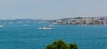 Istanbul ferry sailing in to Bosphorus Sea , , Turkey Royalty Free Stock Photo