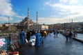Istanbul - Galata Bridge Royalty Free Stock Photo