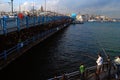 Istanbul - Galata Bridge Royalty Free Stock Photo