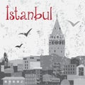 Istanbul Galata Tower Royalty Free Stock Photo