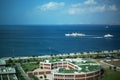 Istanbul kadikoy boats and Marmara sea