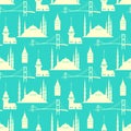 ÃÂ°stanbul landmark seamless pattern Royalty Free Stock Photo